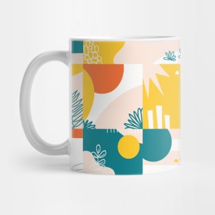 Abstract Collage Cheater Quilt Mug